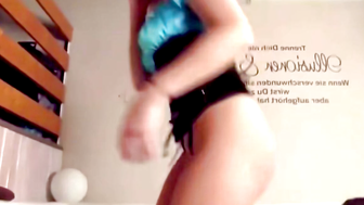 Blonde Strips in Blue Top for Big Ass Anal with Yukina Morina