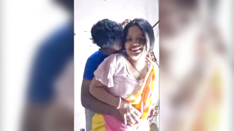 Desi Indian Mom in Yellow Saree Fuck by Uncle
