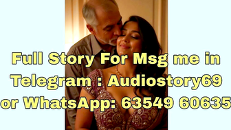 Maa ke sath Group sex: Older Man Kisses Brunette in Purple Blouse