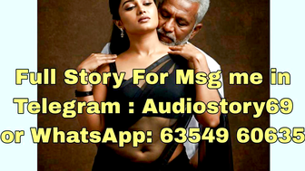 Maa Ki Chudai - Grey Haired Man Hugs Beautiful Woman in Black Saree