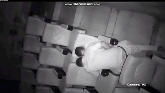 Indian Couple Fucking in Movie Theater Captured on CCTV Camera