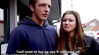 Czech Teen Girlfriend Sucks Cock for 5000 CZK on Street