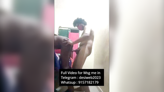 Desi Girl Sucks Cock Standing Up in Bedroom