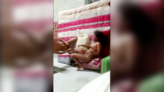 Desi Couple Rough Sex on Bed with Wine Dinner Scene