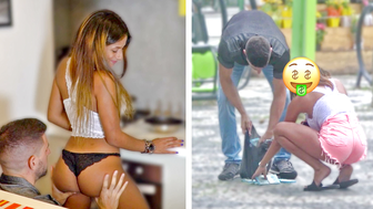 Antonio Mallorca Deepthroats Hot Brazilian Bitch in Kitchen After Cash Deal