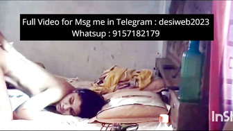 Indian Slim Girl Hard Fucking on Bed
