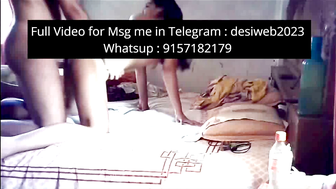 Indian Girl Sucks Cock and Gets Fucked on Bed