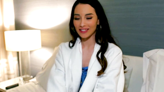 Aria Lee Deepthroats Juicy BBC in Blue Top and Pink Shorts