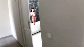 Stepsons Friend saw Stepmom in the Bathroom and Fucked her 122