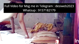 Indian Boudi Sucks Cock on Bed in White Panties