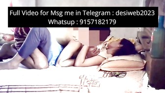 Indian Girl Sucks Cock and Gets Fucked on Bed