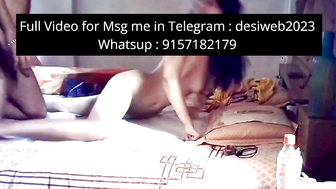 Indian Wife Deepthroats Cock on Bedroom Bed