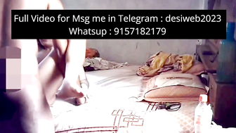 Indian Wife Deepthroats Cock on Bedroom Bed