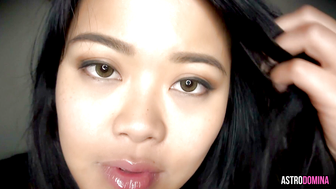 AstroDomina POV Asian Domina Smothering Kisses with Glossy Lips