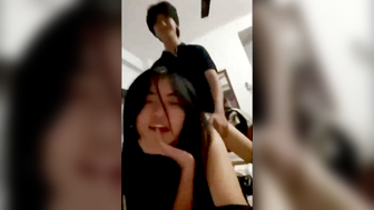 Indian Desi Girl Hidden Cam Blowjob with Boyfriend in Bedroom