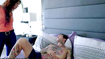 Mommy Cooks For Stepsons Then Gets Double Teamed In Bed