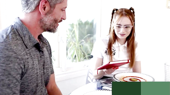 Elena Heiress Gets Creampied By Older Man With Grey Beard And Tattoos