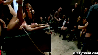 Nika Noire Gangbang & Bondage Punishment in Public Dungeon