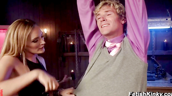 Mona Wales Sadistic Mistress Breaks Ken Doll Daniel Lament in BDSM Pony Play