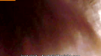 Brunette Russian Girl in Pink Puma Hoodie Gets Fucked on Bed