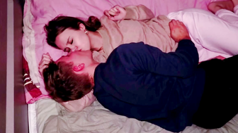 Caught Teen Girl Gets Fucked On Couch Then Bed By Young Guy
