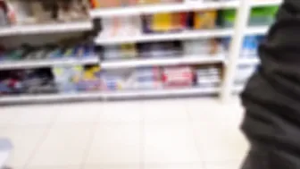 Risky Outdoors Hand Job inside the Supermarket - CumChallenge Day five
