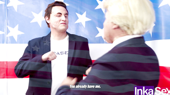 Donald Trump & Elon Musk Get Sucked by Tight Latina Soccer Girls