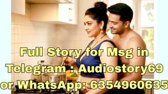 Maa Cooking in Kitchen with Bare Chested Husband Behind