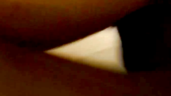 Hotwife Monique Swallows BBC Cock While Husband Watches in Bed