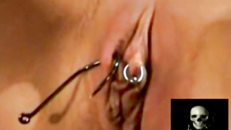 Hooks Gets Nails Pierced Into Her Labia In Painful Bizarre Scene