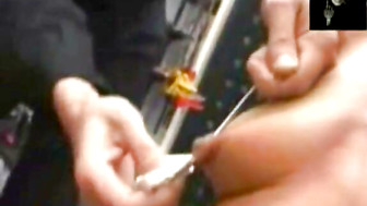 Hooks Gets Nails Pierced Into Her Labia In Painful Bizarre Scene