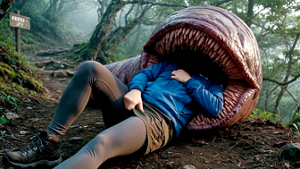 Giant Tentacle Monster Devours Women in Wet Vore Compilation