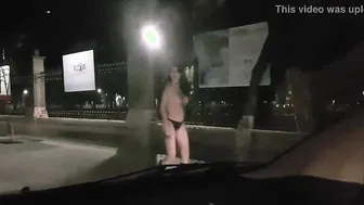 I walk nude showing my gigantic boobs around Queretaro City