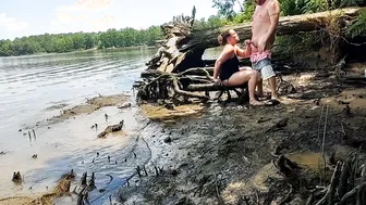 Freaky Thick Booty Ex-Wife Creampied Fucking into the Mud