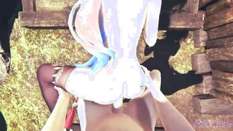 Genshin Impact Anime - Ganyu enjoy public sex