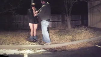 Blindfolded Camille Lets him Strip her and Leave her Publicly Visible