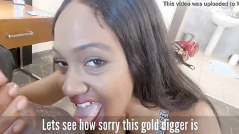 Gigantic Titty Gold Diggin Bitch Pays As three Hole Bimbo