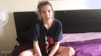 Caught my stepsister-inside-law masturbating pov