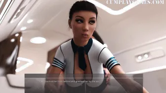 The Concealed Part one Sex with Flight Attendant - Cumplay Games