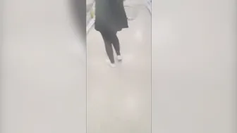 Step Cougar inside African Pants Seduce and Banged Step Son inside Supermarket