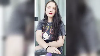 Ally Lust Smoking inside Outside Flash at the End.