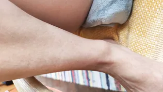 ON PERIOD Tampon Snatch and Babe Feet