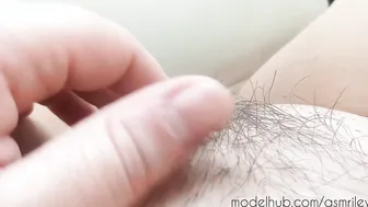point of view Having Fun with my Snatch Hair BBW Bushy Vagina Close up |