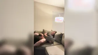 Eating MILF’s Cunt while she Works