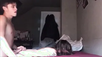 Bro fucking her twat rough from behind