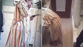 Taking porn video – Double shot secret camera inside toilet