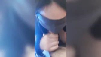 Cumshot after a Goddess head