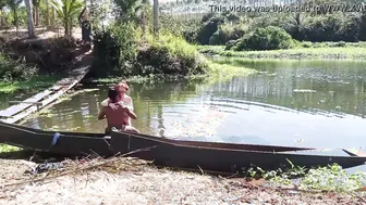 QUICOU GOSTOSO NO MEU PAU DENTRO DO BARCO
