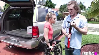 Aubrey Sinclair Getting Help From Her Next Door