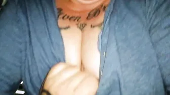 Freaky fat MILF with gigantic natural boobs and fat booty